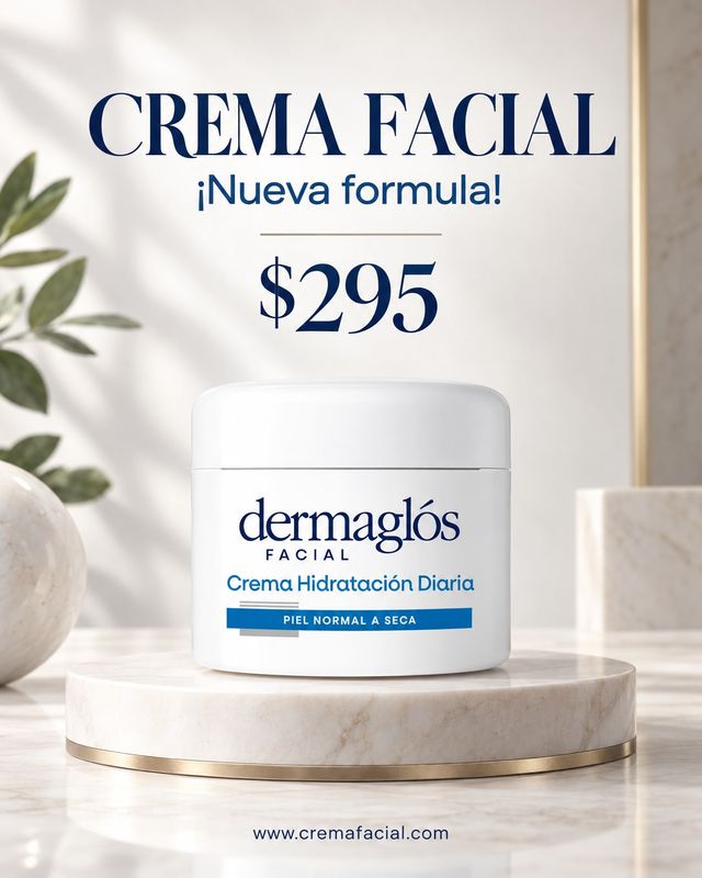 Flyer de crema facial